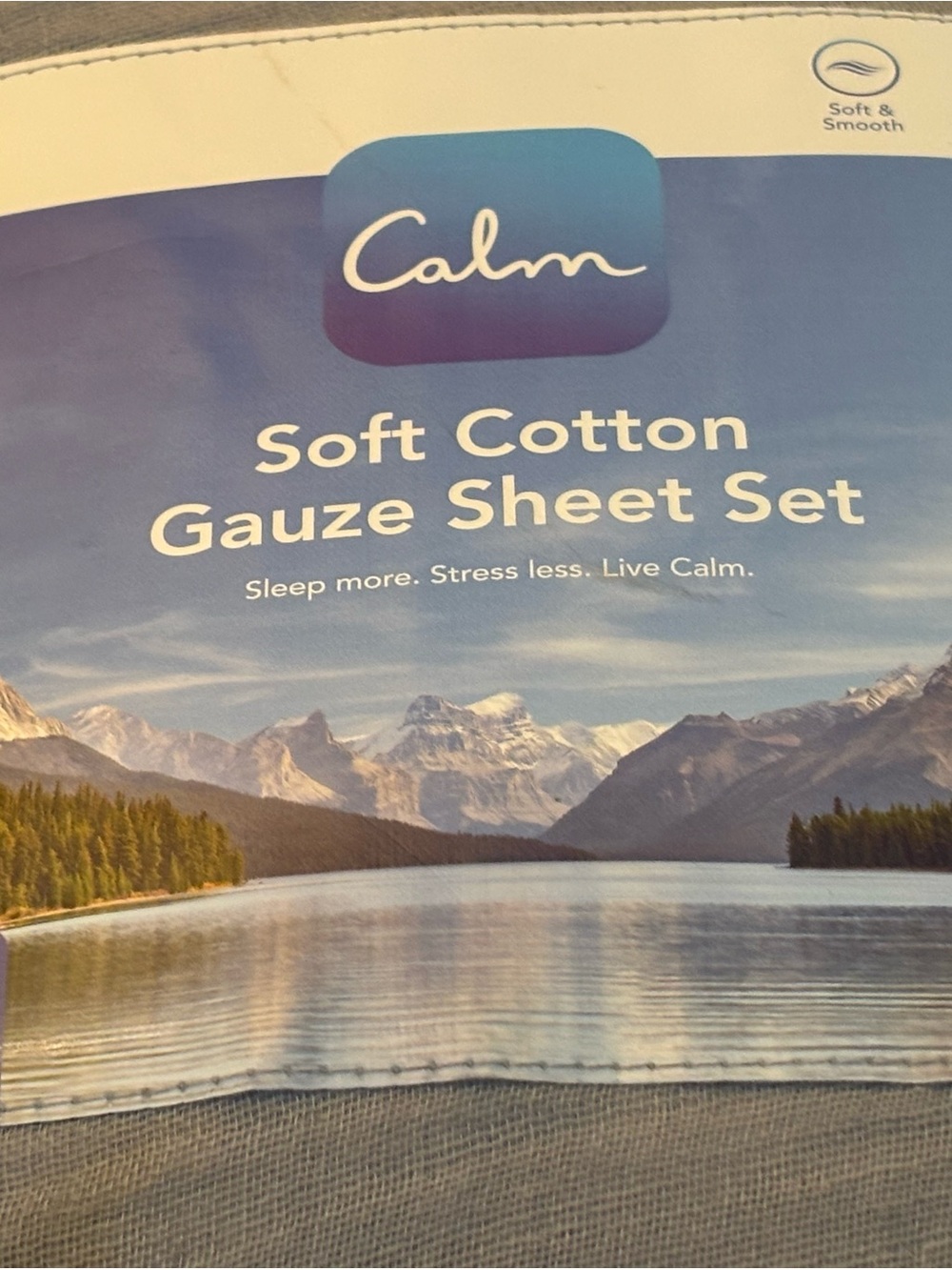 Calm Soft Cotton Gauze Sheet Set — Blue